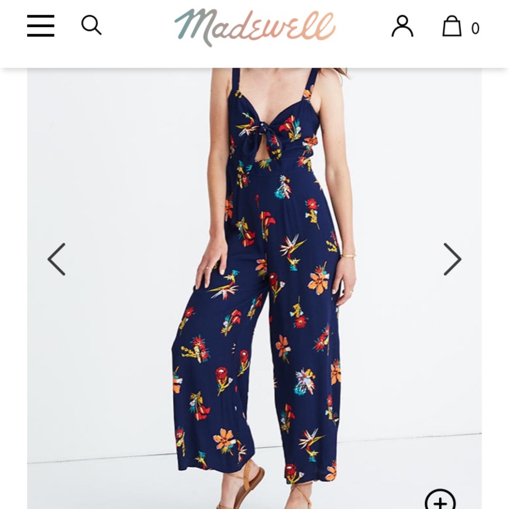 MADEWELL Cutout Jumpsuit in Bird of Paradise